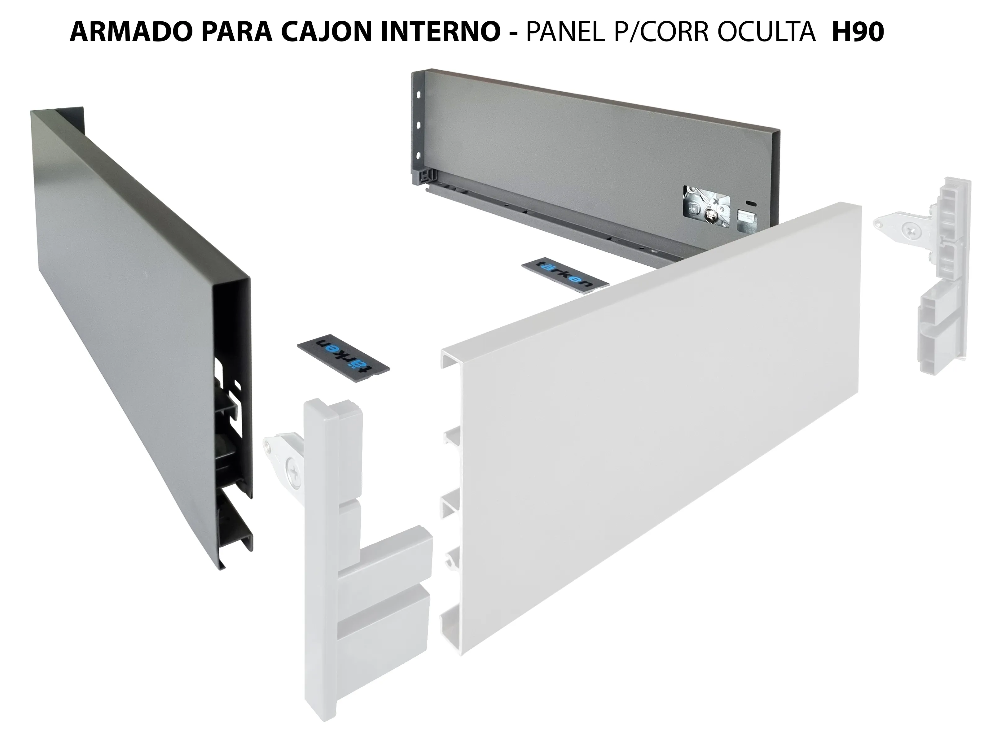 Imagen Panel Lateral para Corredera Oculta / H90