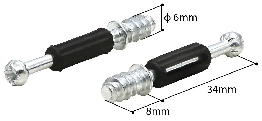 Imagen Perno y Caja para Conector Oculto Rosca Directo (MINI FIX)